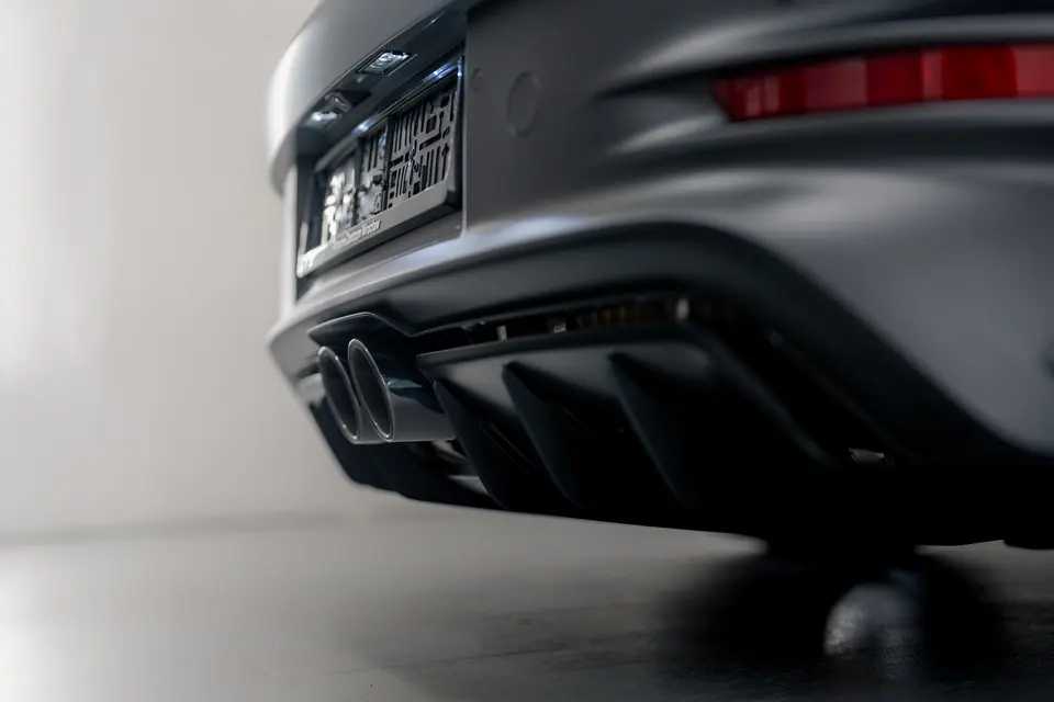 Tylny dyfuzor i wydech – Porsche 911 GT3 RS, detailing i zabezpieczenie lakieru, studio Premium-Auto Szczecin
